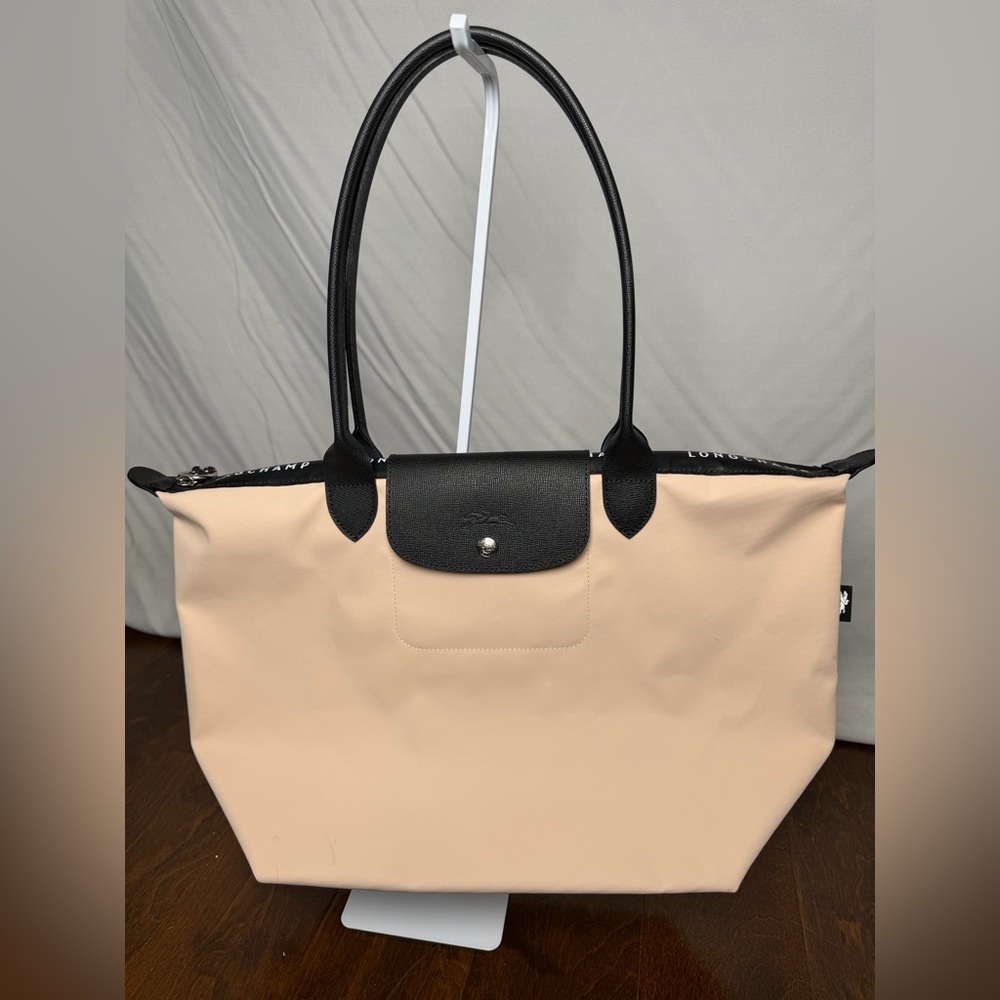 Longchamp Blush Pink and Black Tote Bag